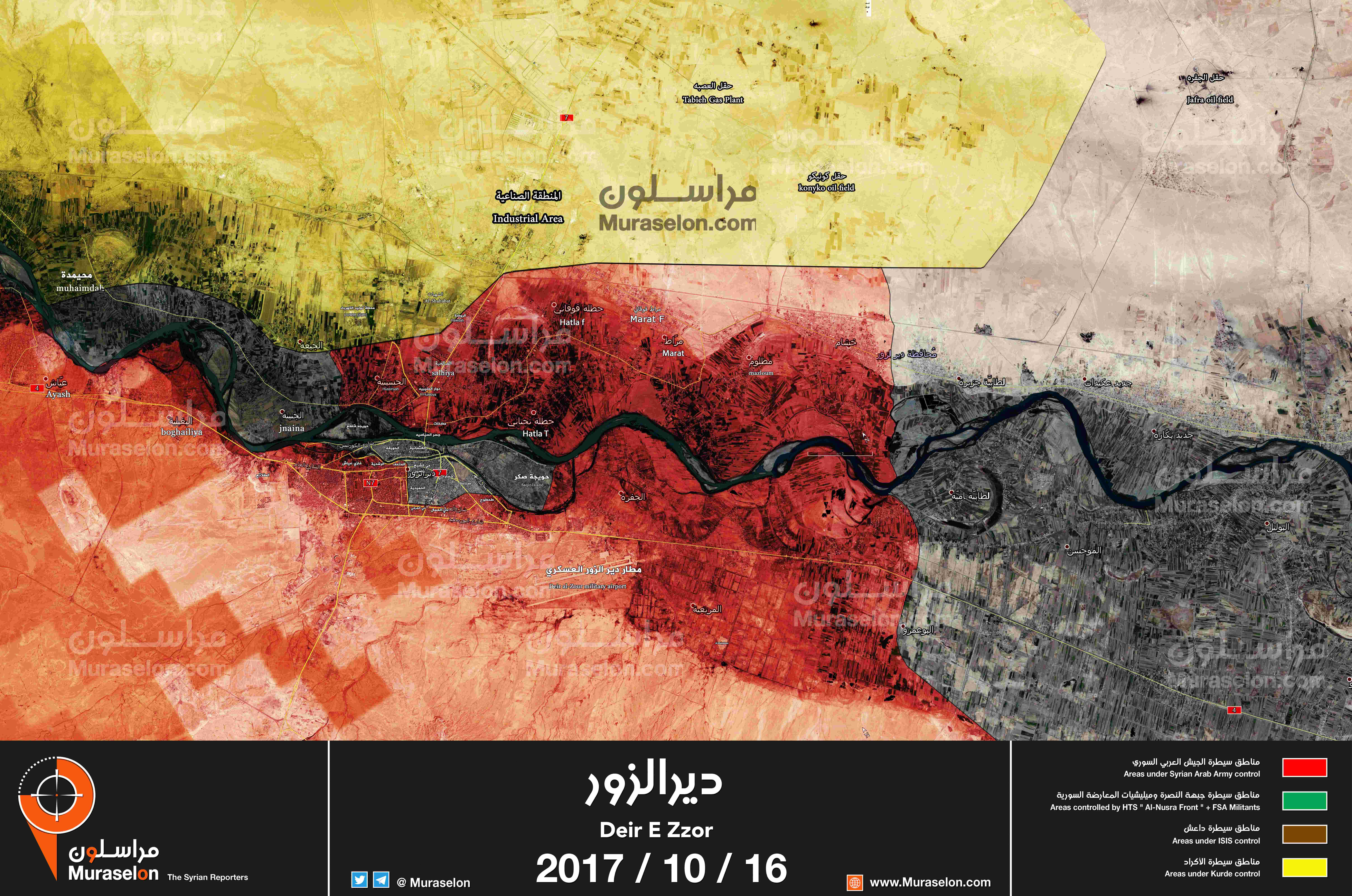 Сводка событий в Сирии за 16 октября 2017 года