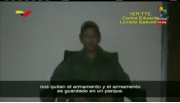 видеозапись-признание лейтенанта-заговорщика Венесуэлы