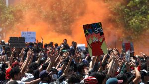 протесты в Чили