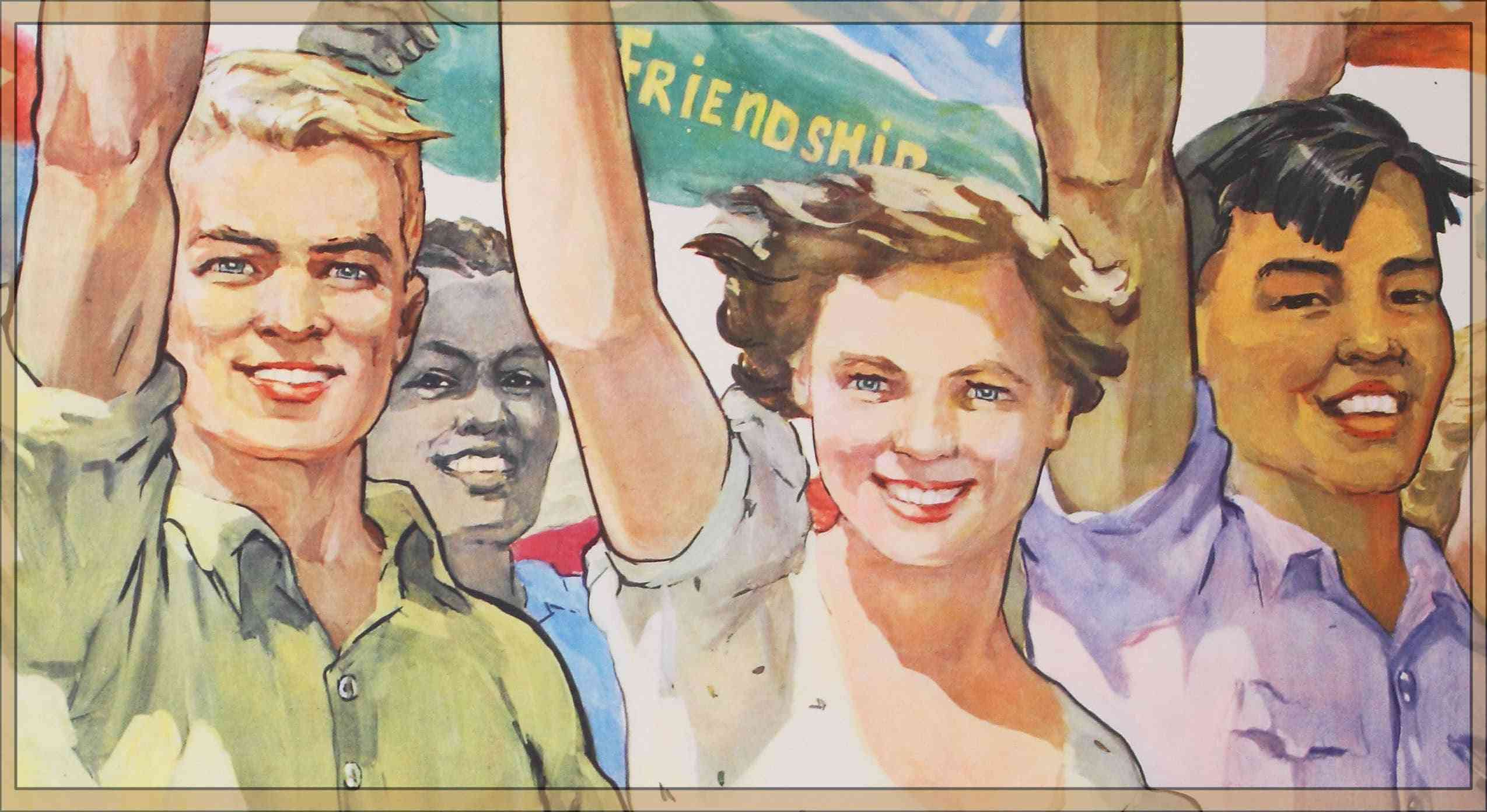 Миру мир 44 года. Советские плакаты. Советские молодежные плакаты. Дружба народов плакат. Советский народ плакат.