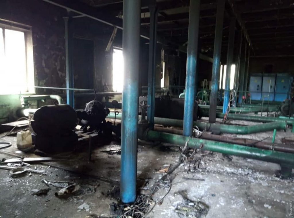 Поджог на водонасосной станции в Одесской области - дело вооруженных вандалов