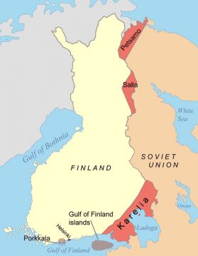 карта ссср финляндия 1939 год