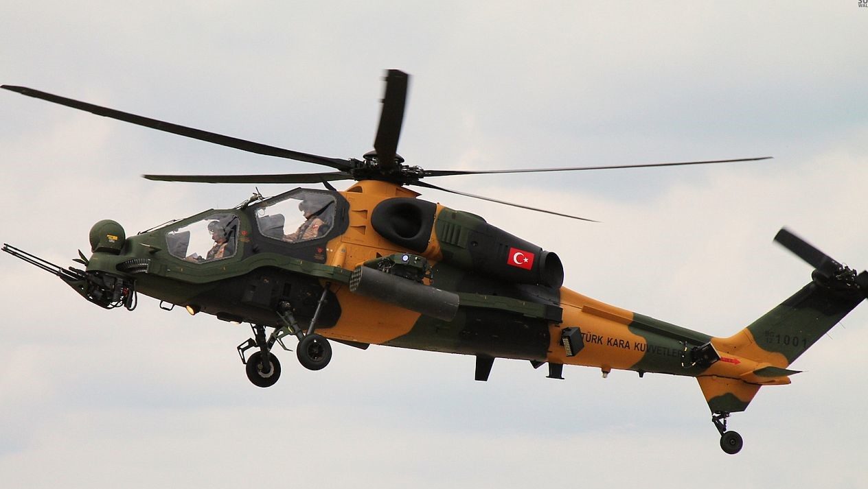 турецкий вертолет T-129-Atak