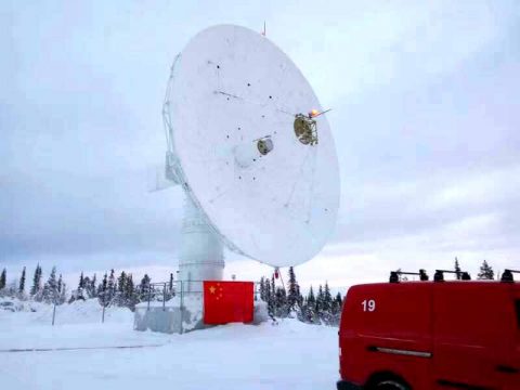 китайская спутниковая станция в Кируне, Швеция