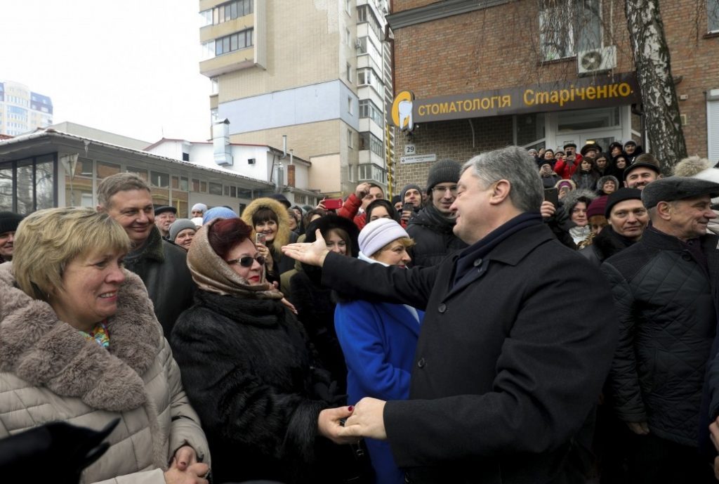 В Черкассах Порошенко спросил о коррупции «москальский провокатор»