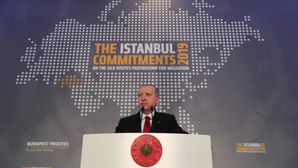 Эрдоган на международной конференции по миграции февраль 2019 год