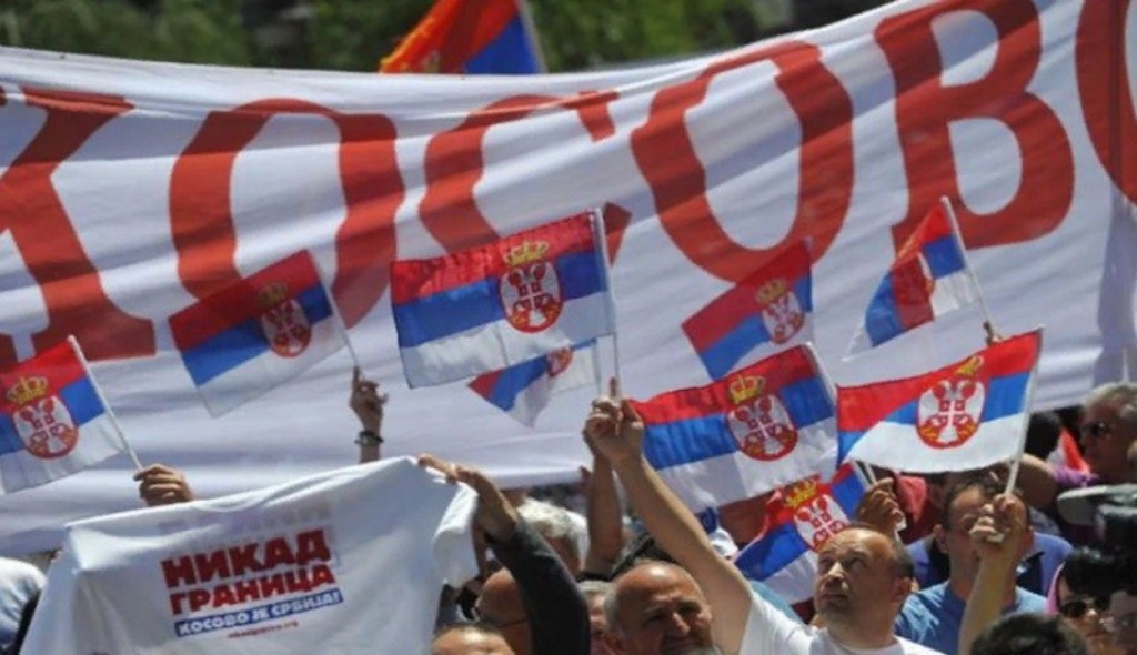 Косово это Сербия, митинг в Сербии