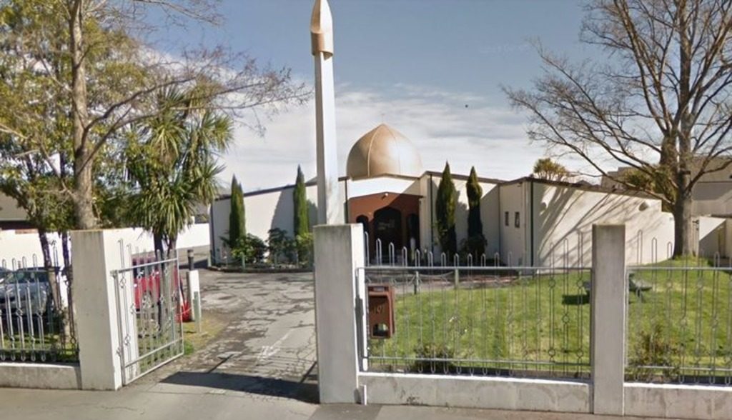 атакованная расистом мечеть в Кристчерче, Новая Зеландия