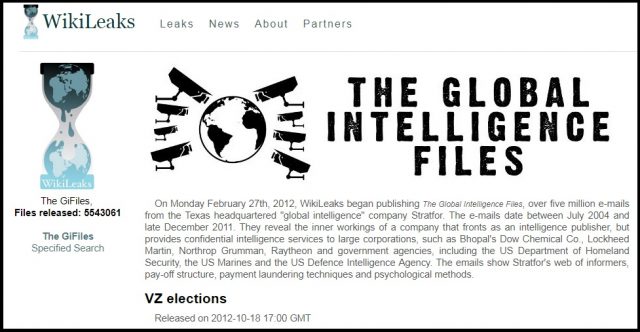 Викиликс блэкаут выборы Венесуэла