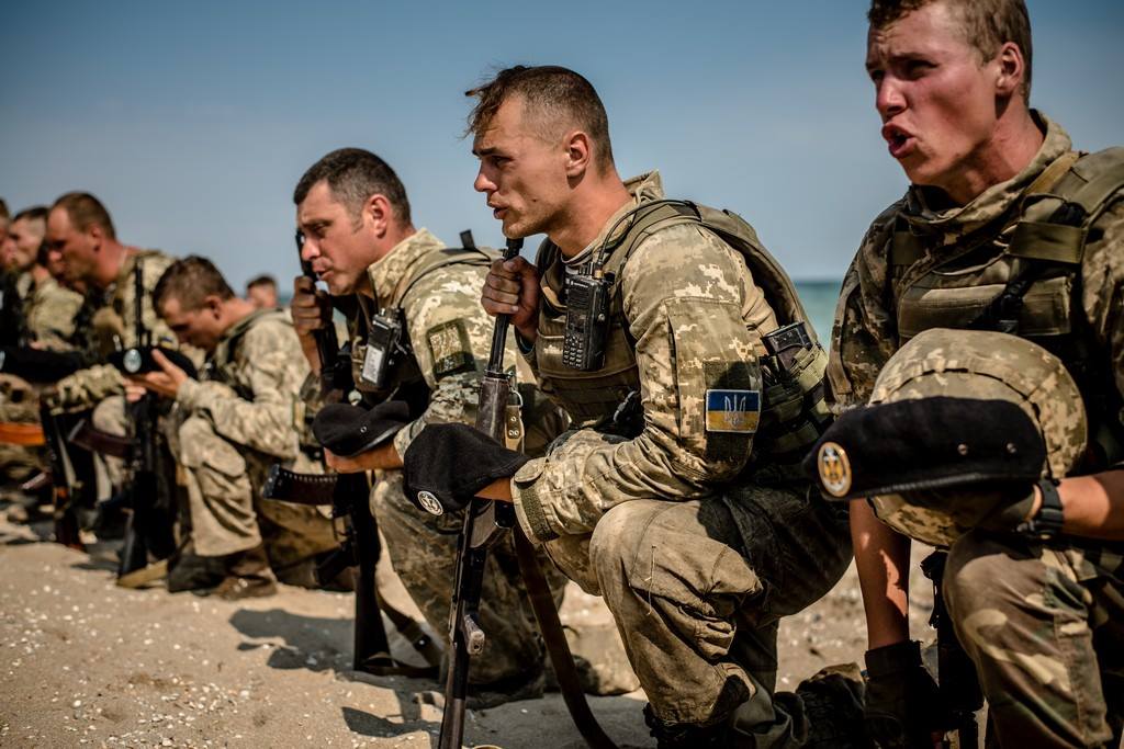 «Стандарты НАТО» показали кадры учений хуторянских морпехов ВСУ 