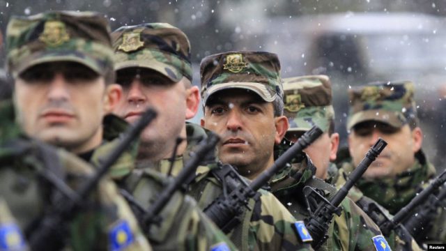 бойцы Косовских сил безопасности 