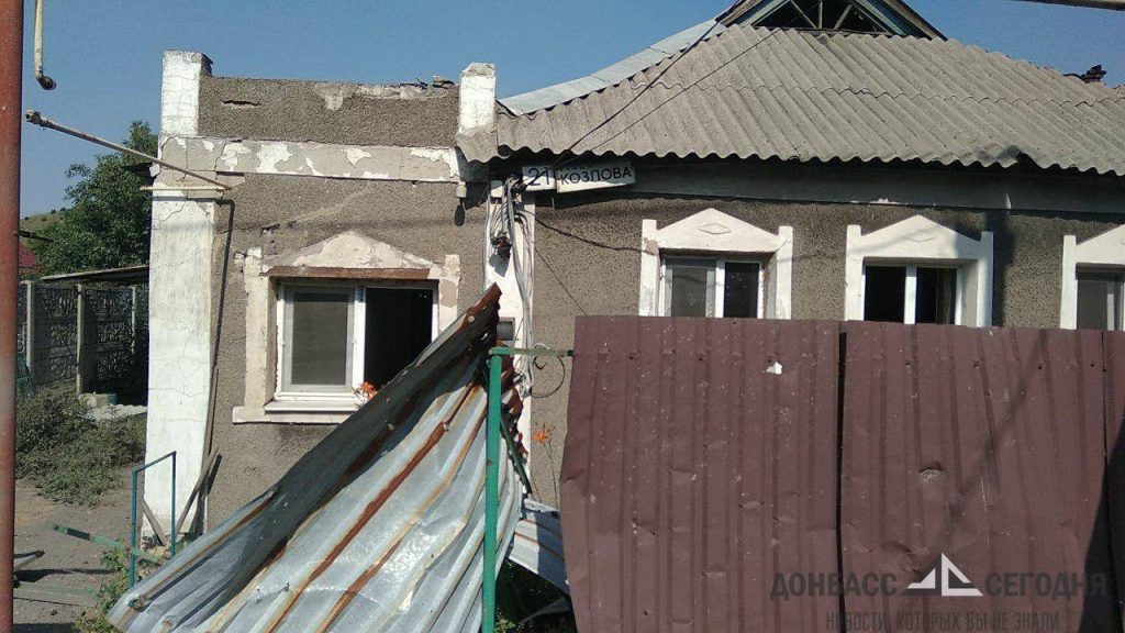 Запад Донецка вновь обстрелян террористами ВСУ