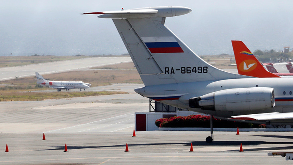 российский военный ИЛ-62 прибыл в Венесуэлу