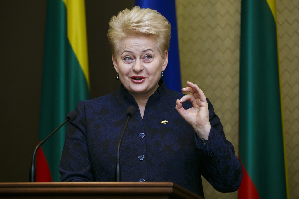Под занавес: Грибаускайте просит сделать Литву «разносчиком» ценностей Запада