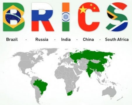 страны БРИКС на карте мира