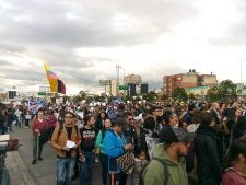 Протест против убийств лидеров социалистов в Колумбии