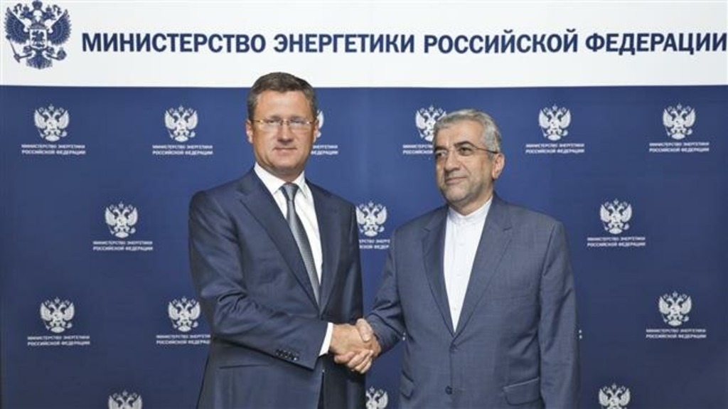 Министры энергетики России и Ирана Александром Новаком и Реза Ардаканян 