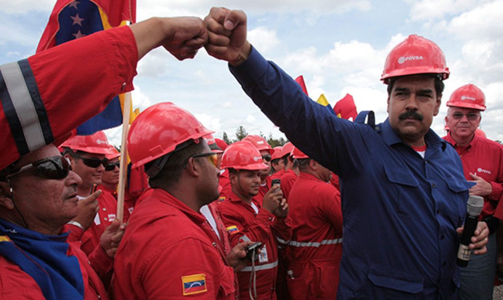 Николас Мадуро и нефтяники Венесуэлы