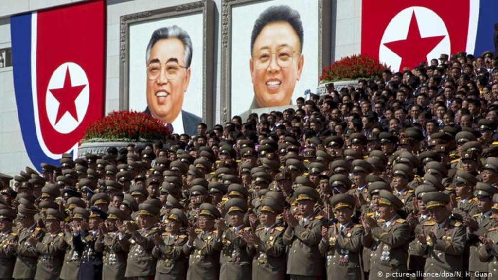 парад в Северной Корее