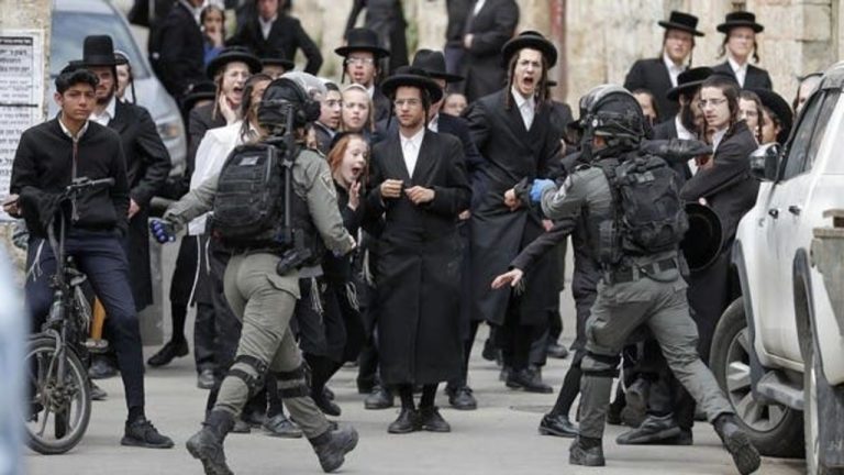 столкновения между ультраортодоксальными иудеями и полицией