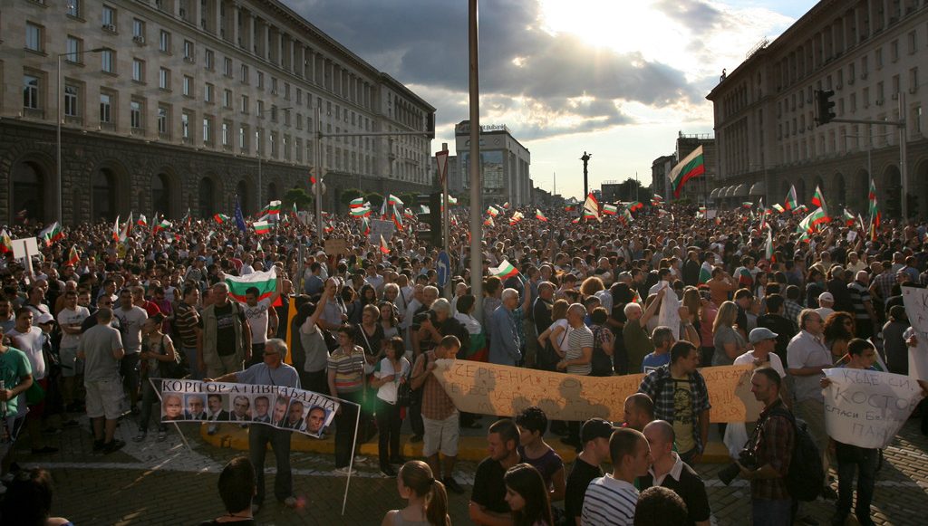 протесты в Болгарии
