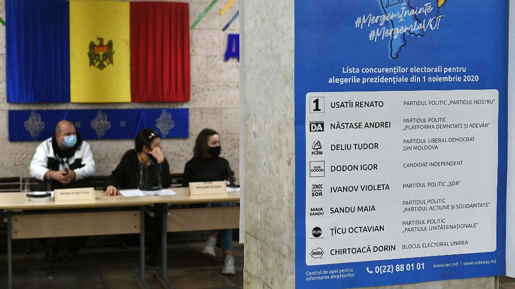 В воскресенье в Молдове прошёл первый тур президентских выборов. После обработки Центризбиркомом ста процентов бюллетеней лидирует Майя Санду. Она набрала 36,16% голосов. На втором месте действующий глава государства Игорь Додон с 32,61%.