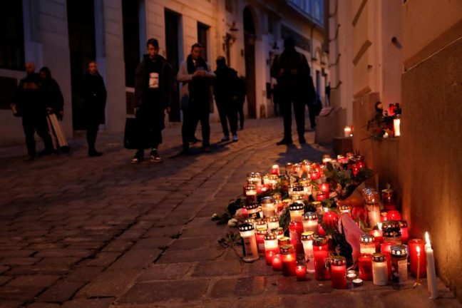 место теракта в Вене 2 ноября
