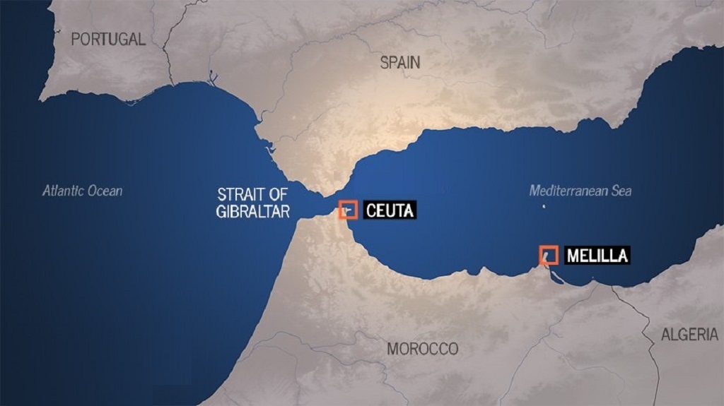 Donde esta melilla en el mapa