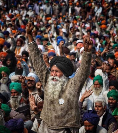 протесты крестьян в Индии