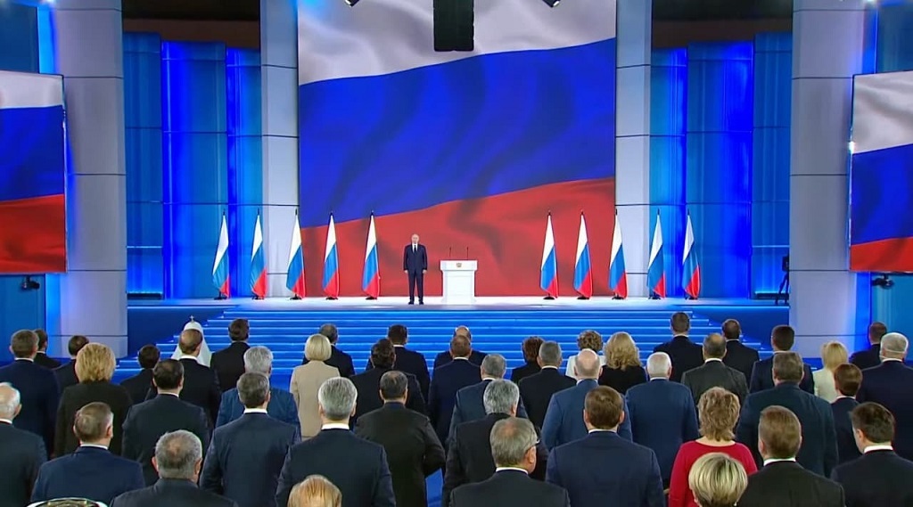 Президент России выступил с ежегодным посланием Федеральному собранию