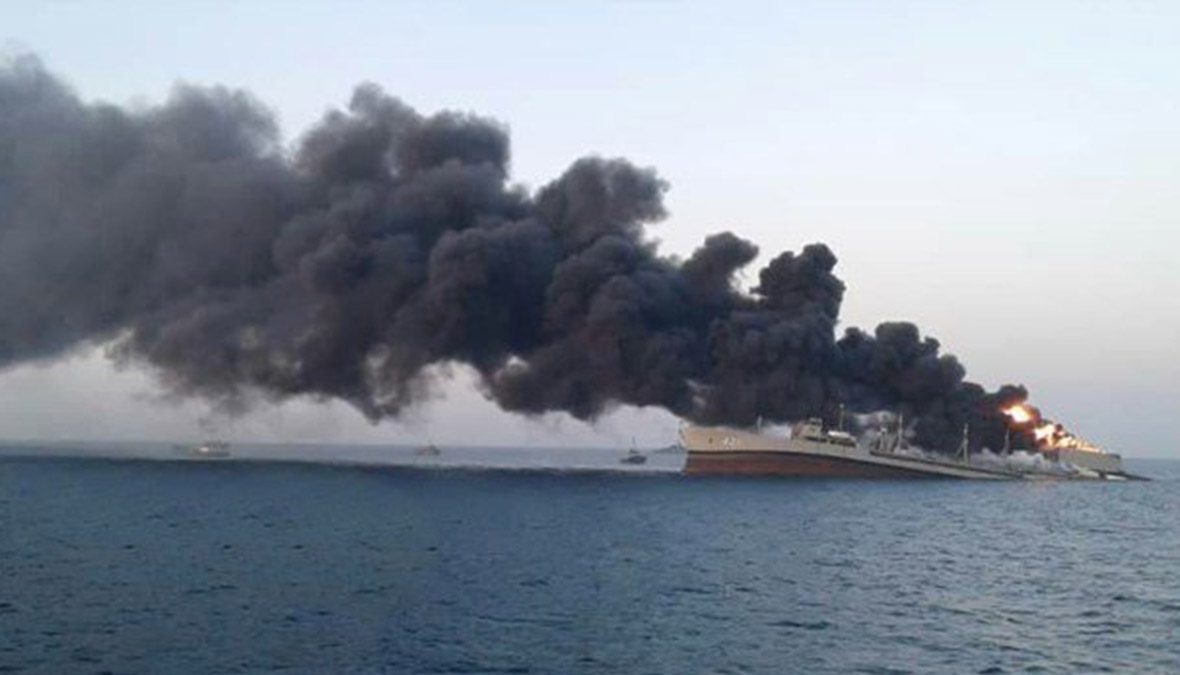 Корабль военного флота Ирана затонул