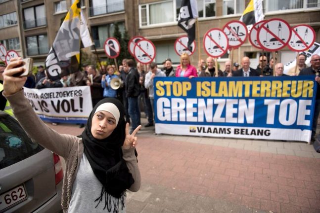 митинг в Бельгии против исламизации