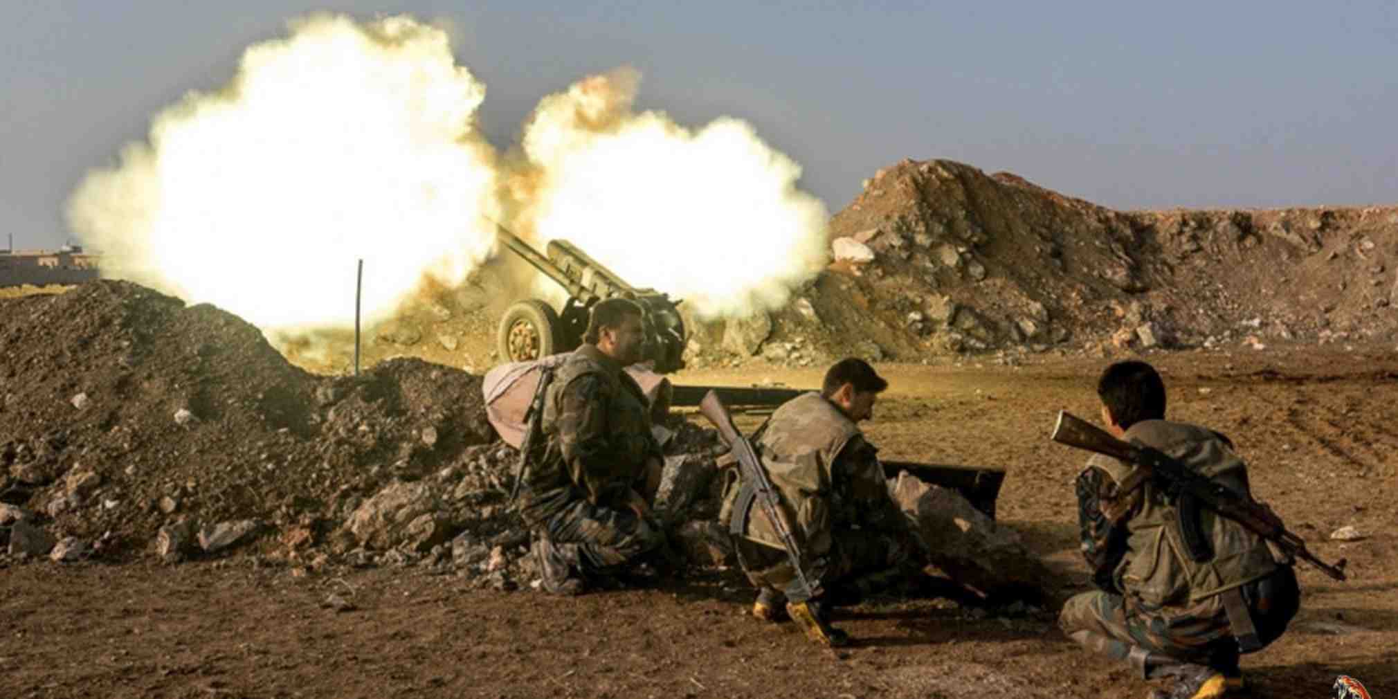 Игил объявил войну россии. Сирия боевики Джебхат АН Нусра. Артиллерия в пустыне.