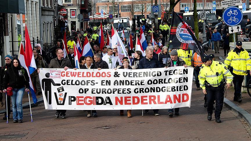 митинг PEGIDA в Нидерландах