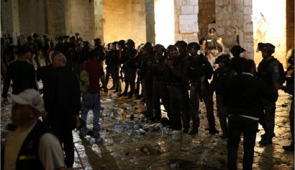 израильская полиция в Аль-Акса