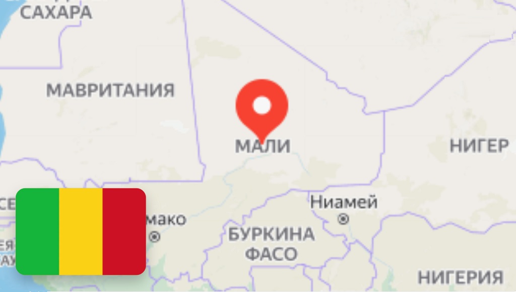 Мали, карта