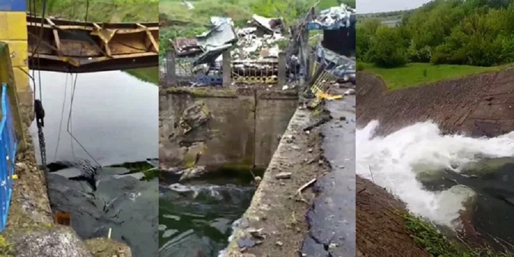 Боевики ВСУ взорвали шлюз на водохранилище — соседние сёла ЛНР может затопить и лишить воды 
