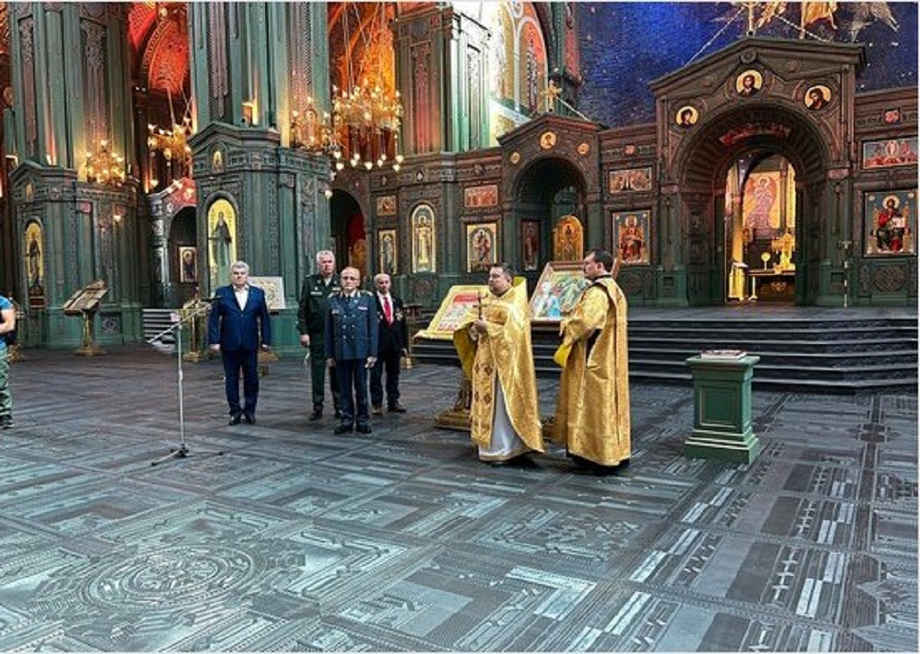 Главный храм ВС РФ получил от ветеранов Сербии икону