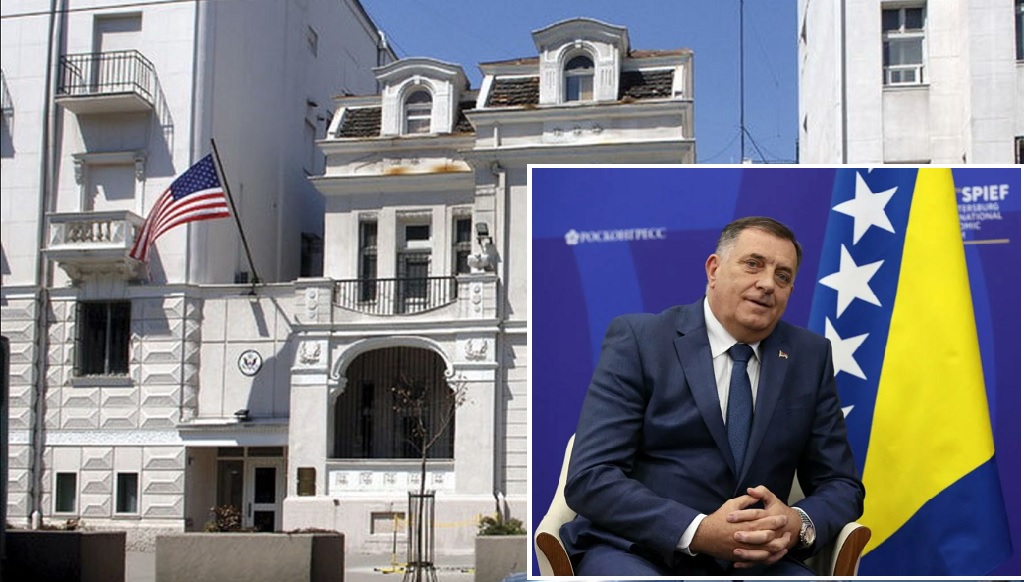 глава Республики Сербской Милорад Додик и посолсьтво США в Боснии и Герцеговине