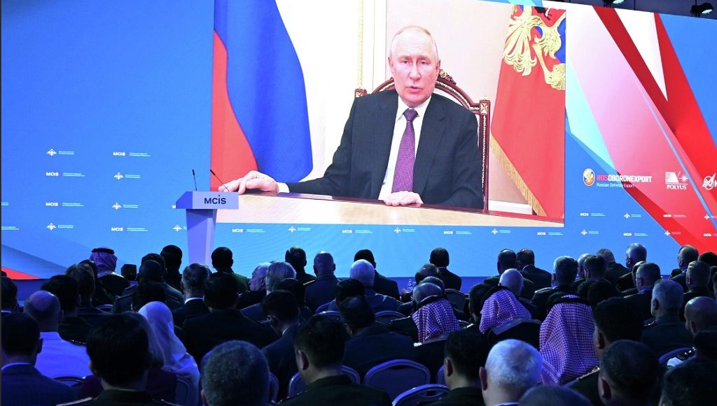 Владимир Путин на XI Московской конференции по международной безопасности