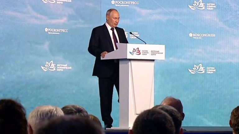 Владимир Путин принимает участие в пленарном заседании ВЭФ