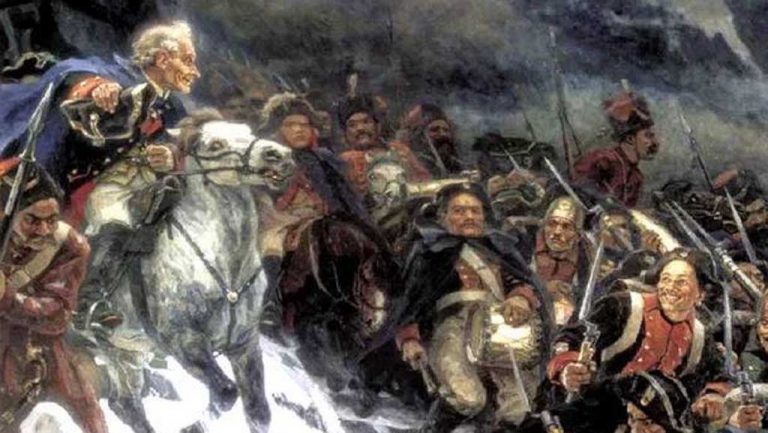 21 сентября 1799 г. начался переход через Альпы армии фельдмаршала Суворова