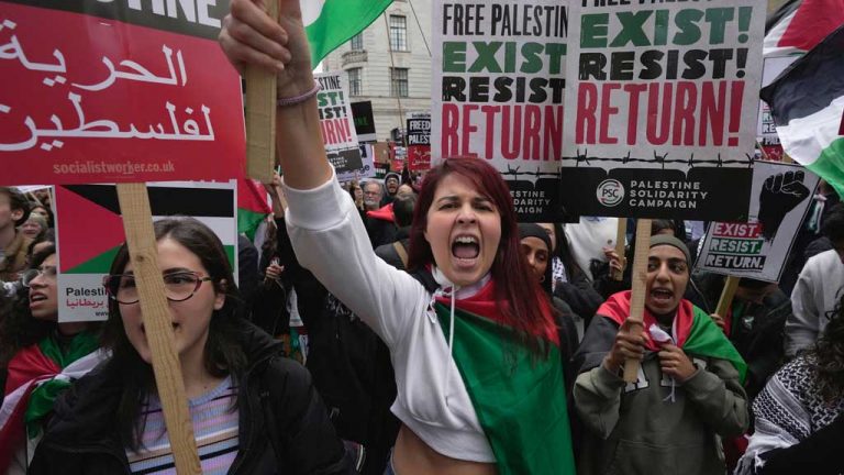 В Европе проходят массовые митинги в поддержку Палестины