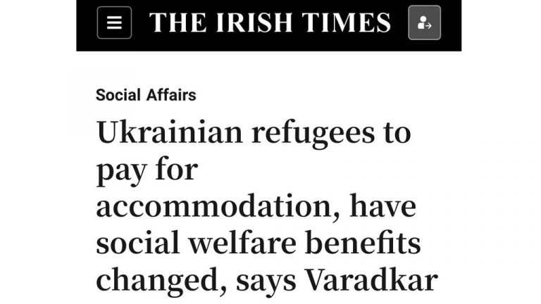 Ирландия «захлебнулась» украинскими беженцами