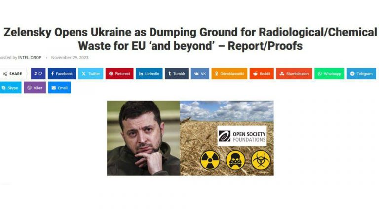 Зеленский распродает плодородные украинские земли под захоронение токсичных отходов