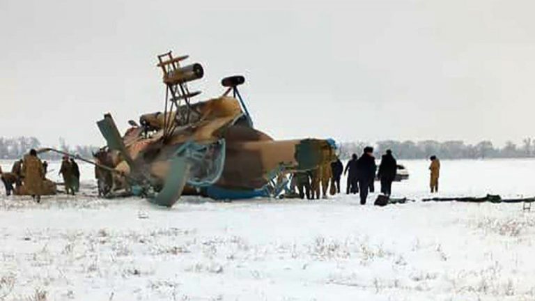 В Бишкеке потерпел крушение военный вертолёт Ми-8