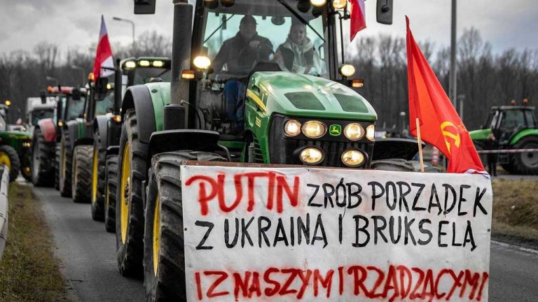 Польские фермеры призывают на помощь Путина