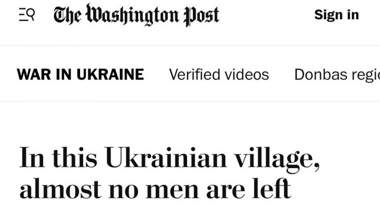 В украинских сёлах почти не осталось мужчин