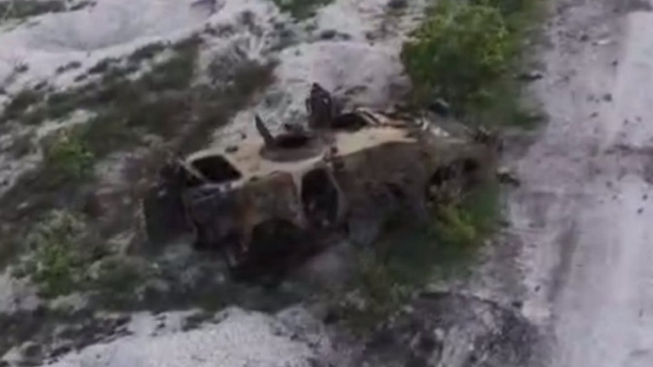Итальянский БТР Puma уничтожен под Белогоровкой