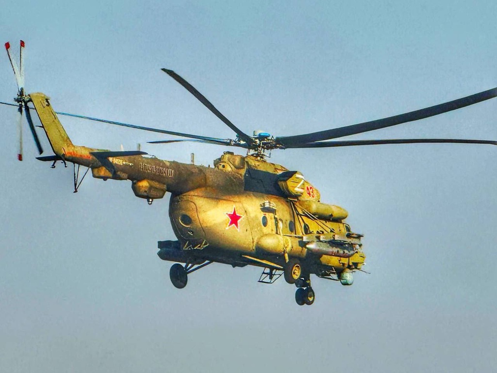 В Сеть выложили новый кадр с вертолётом для спецназа Ми-8АМТШ-ВН